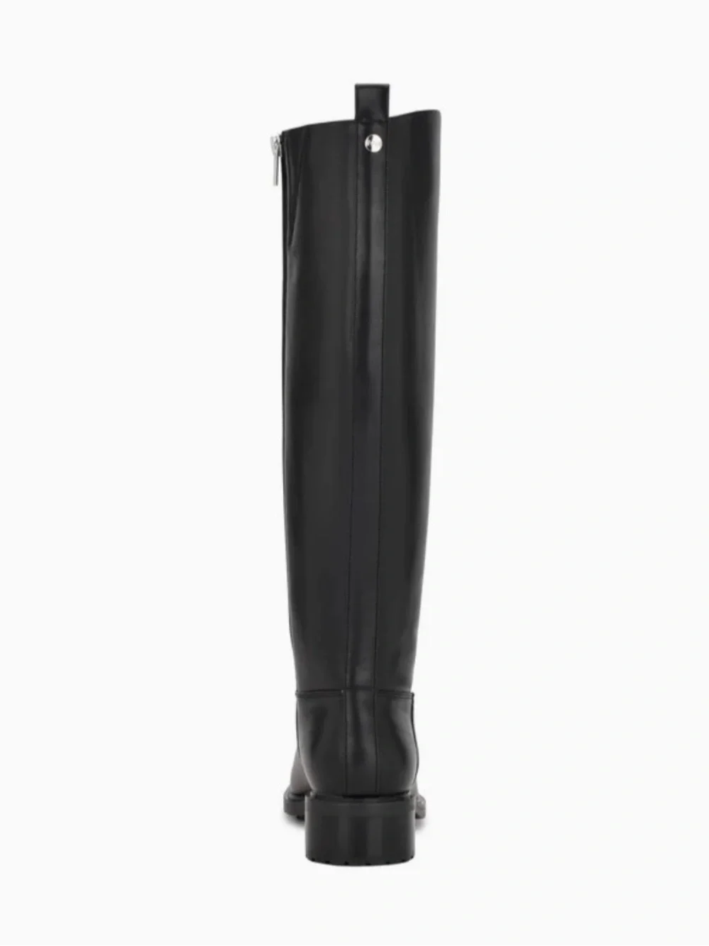 Nine West Tall Black Leather Riding Boots